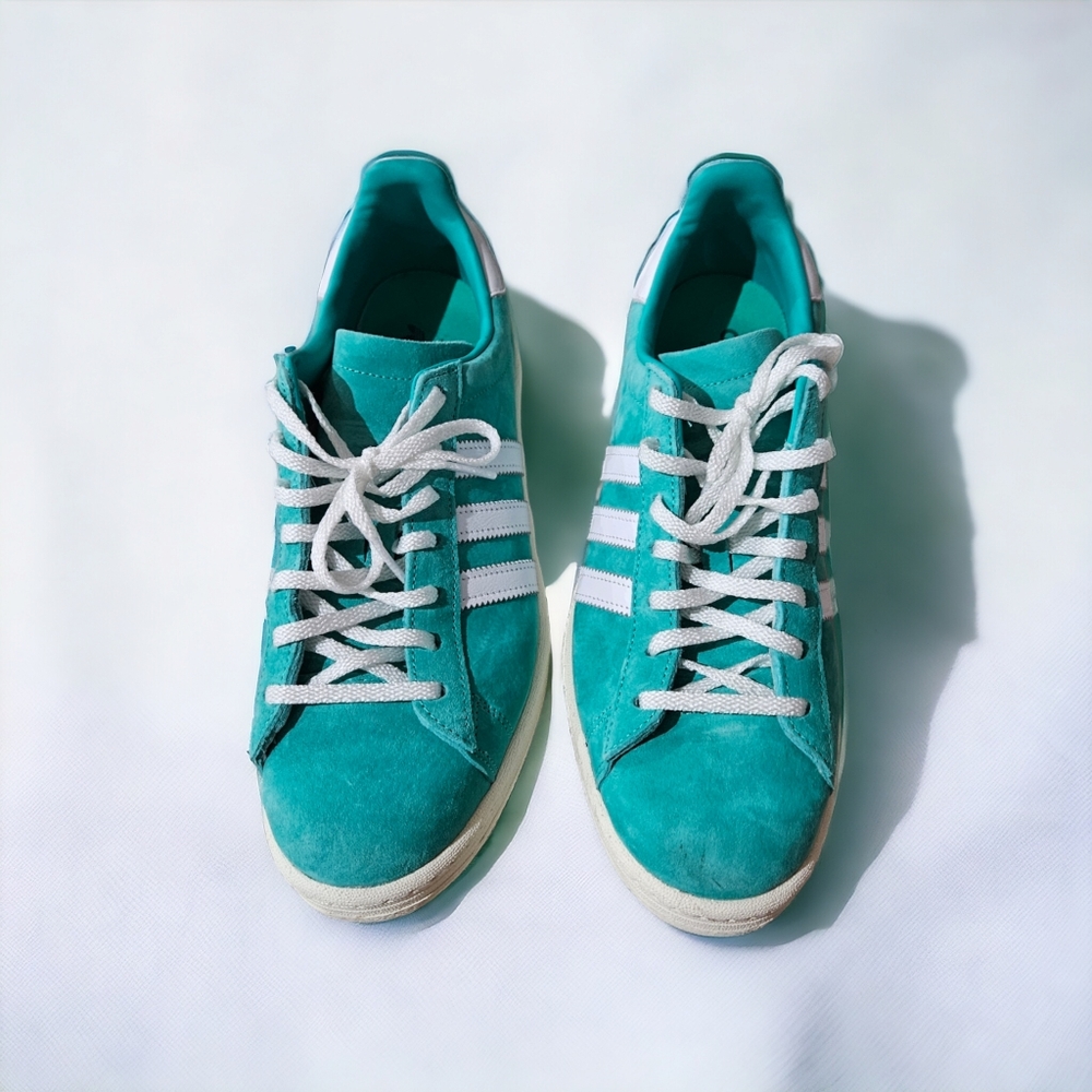 Adidas Men's Green Campus '80s Shoes, Easy Mint/Cloud White/Off White, Sz 10